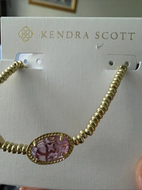 Kendra Scott Grayson Gold Stretch Bracelet - Image 2