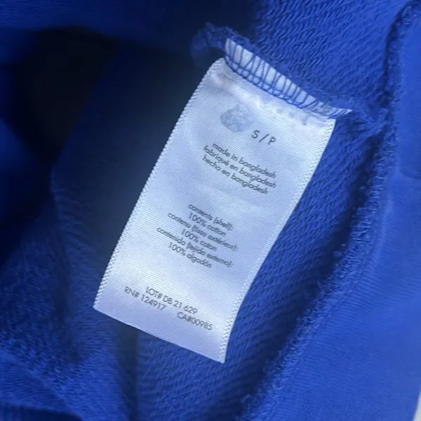 WeWoreWhat cropped half zip hoodie in sapphire S - Image 4