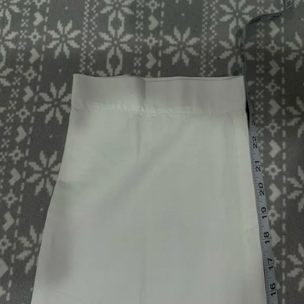 New‎ Talbots White Cargo Crop Chino Straight Leg Supersoft Size 8 Minimalist - Image 11