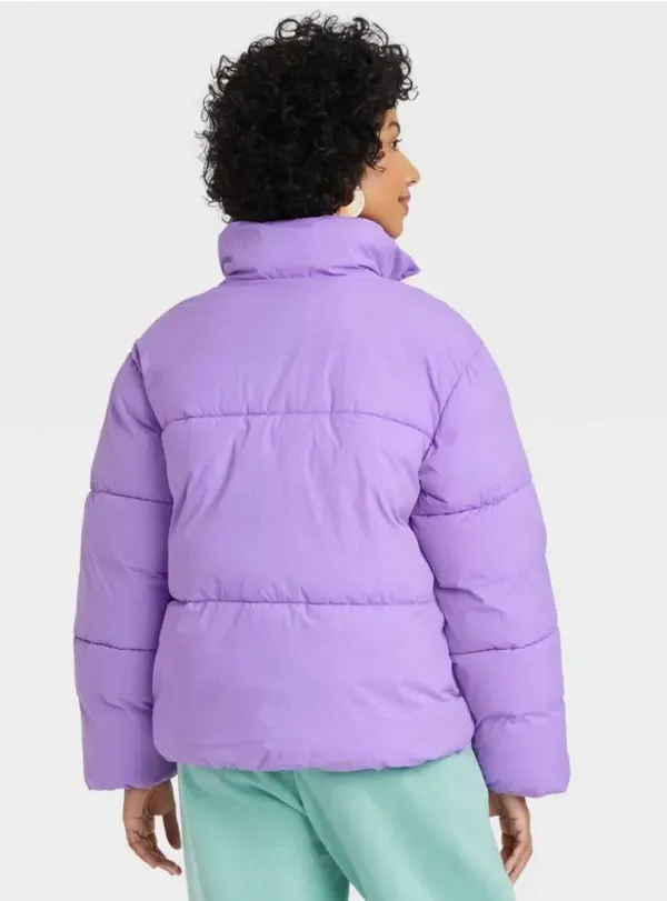 A New Day Purple Puffer Jacket - Image 2