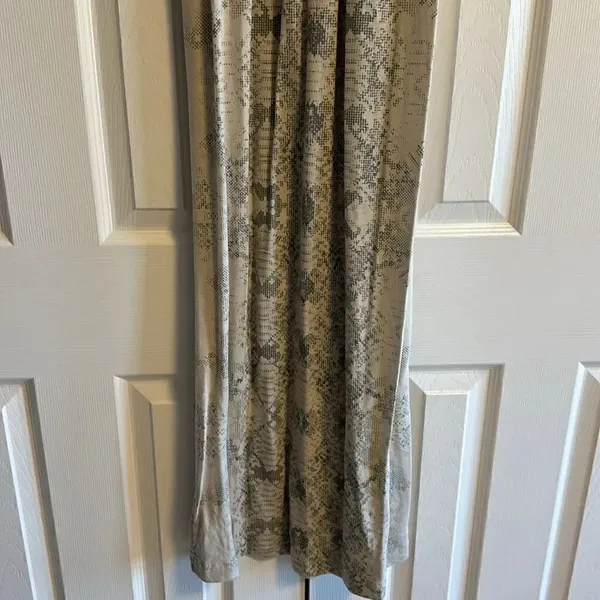 REBECCA TAYLOR Animal Print Short Sleeve T-Shirt Material Maxi Dress Size XS - Image 7