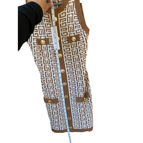Immodel by HWA minidress size L NWT gold - Image 2