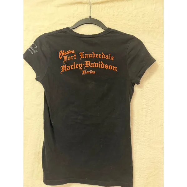 Harley-Davidson Womens Small T-Shirt Scott Jacobs Fireworks Fort Lauderdale FL - Image 9