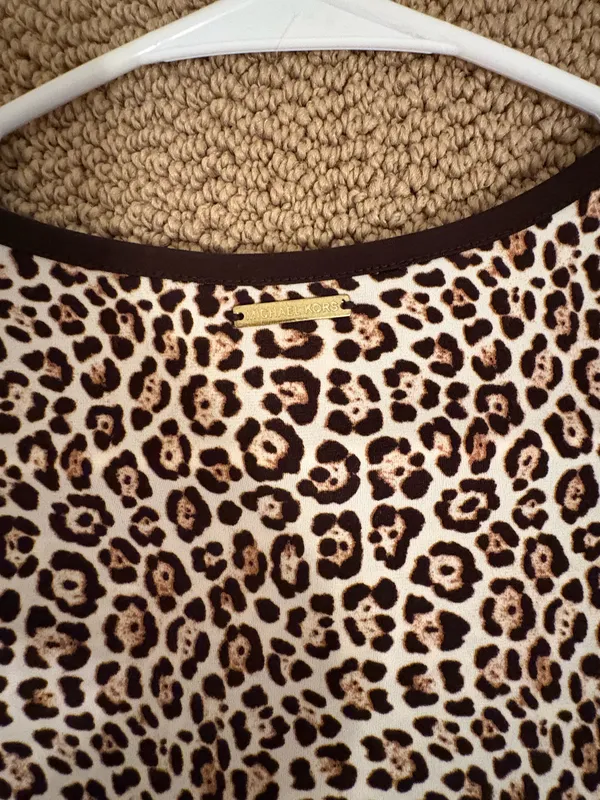 Michael Kors Leopard Print Dress XS - Image 4