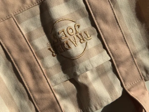 Trader Joe’s exclusive tan teal spring 2026 tote bag - Image 6