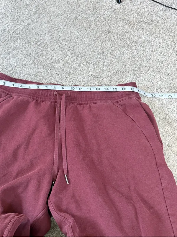 Lululemon Women’s Scuba High-Rise Jogger Pants Cotton Terry Mulled Wine 14 - Image 11
