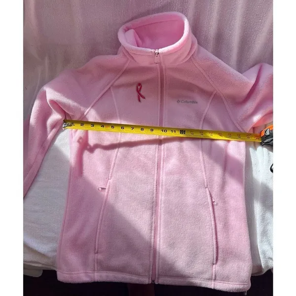 Columbia Pink Fleece Breast Cancer Awareness Size Small - Image 4