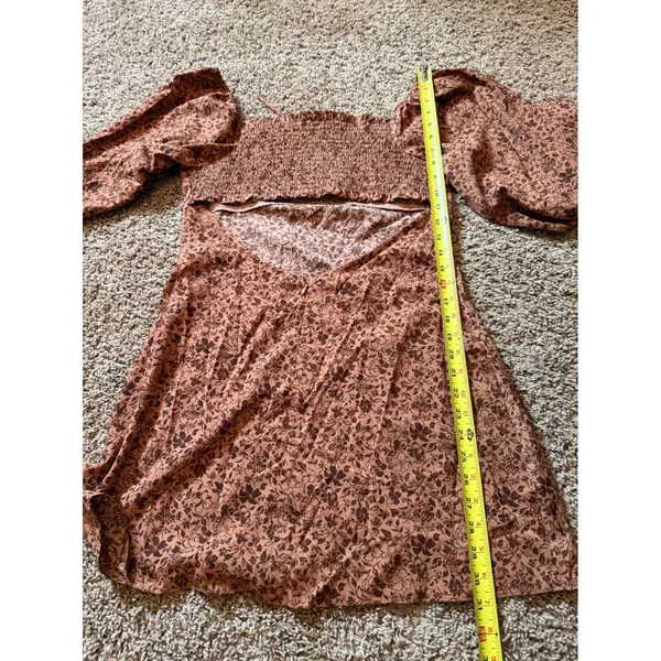 Lush Mini Dress Size Large Fairy Boho Whimsy Floral Print - Image 7