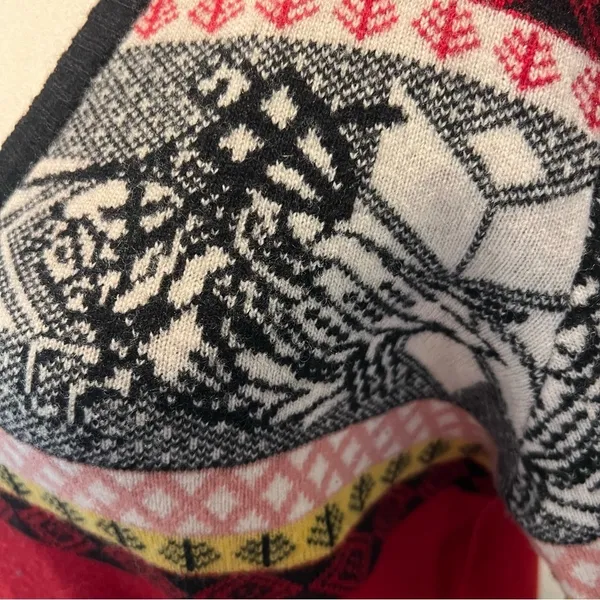Gemma Huomo Wool Sweater Womens M Red/black knight on a horse Goth Grunge - Image 7