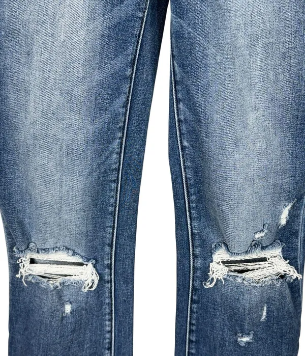 BKE SZ 25x29 1/2 Billie Jeans Tailored Bootcut Slim Fit Hi-Rise Distressed Blue - Image 3