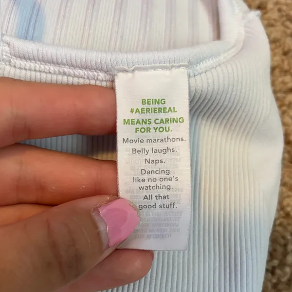 Aerie White Ribbed Bralette Size Medium - Image 5