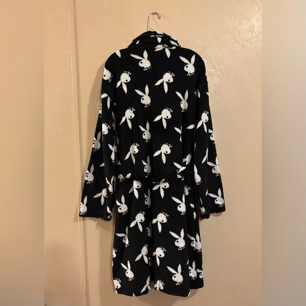NWT PLAYBOY Unisex Plush Robe OS - Image 2
