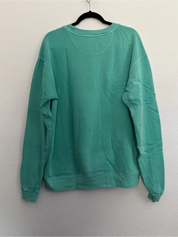 Blue 84 Take it Easy Smiley Face Graphic Sweatshirt Medium - Image 2