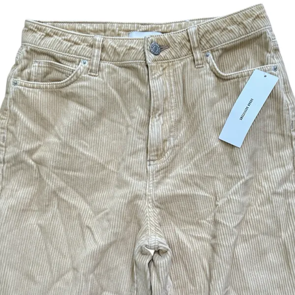 Urban‎ Outfitters BDG Mom High Rise Corduroy Pants Womens Size 27 Beige Tan New - Image 4