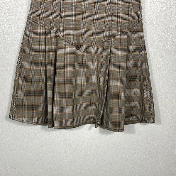 BDG Gray Plaid Midi Dress Size L - Image 5