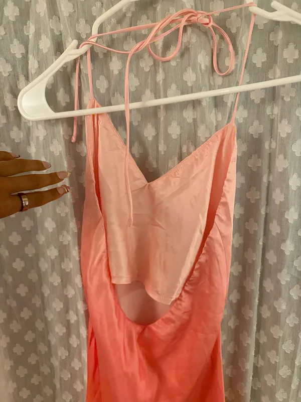 Princess Polly Pink Orange Yellow Low Back Mini Dress - Image 3
