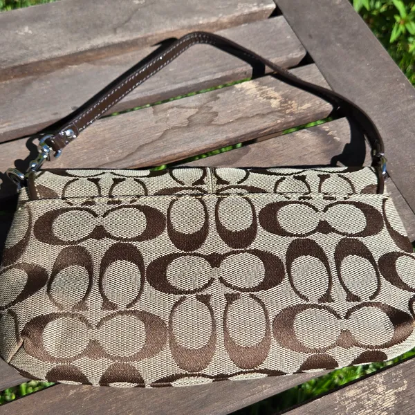 Coach classic Monogram clutch 9" X 5" - Image 2