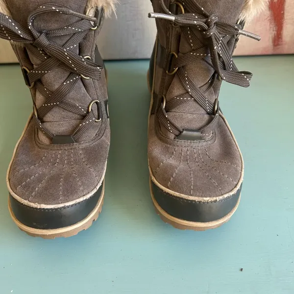Sorel Tivoli II Tall Ankle Fur Lined Lace Up Winter Snow Boots Size 6.5 Women's - Image 5