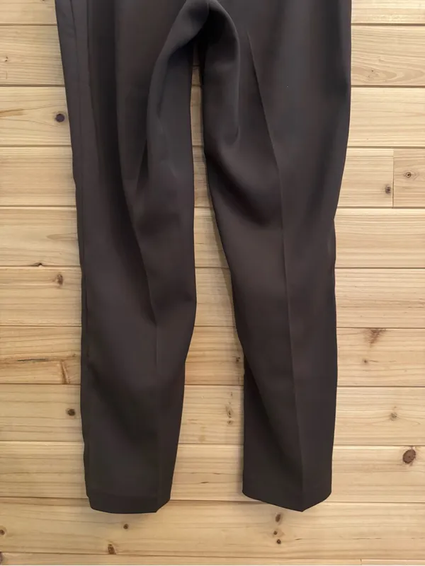 Quince Size 8 Chocolate Brown Mid Rise Straight Leg Dress Pants Office Career - Image 5