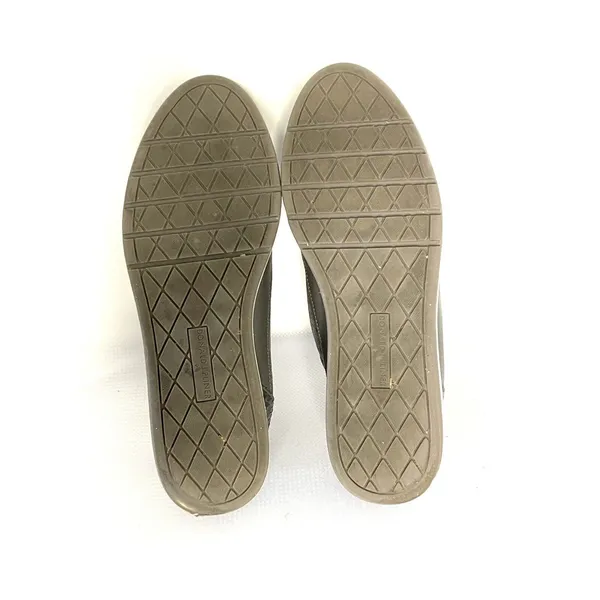 Donald J Pliner Miranda Platform Sneaker Size 9 Gray Suede Leather Lace Up Shoe - Image 12