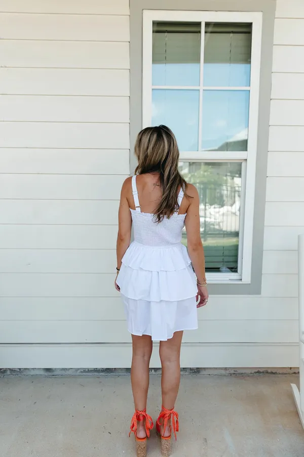Triple threads White mini dress - Image 3