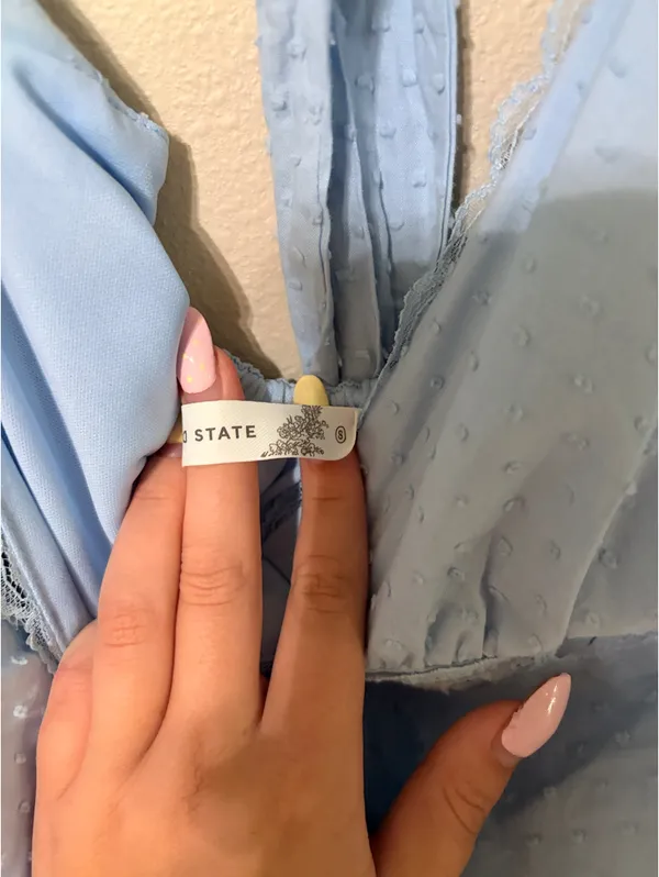 Altar'd State Light blue baby doll dress - Image 4