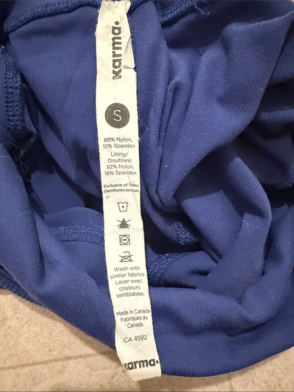 Karma Electric Blue High-Rise Leggings - Image 2