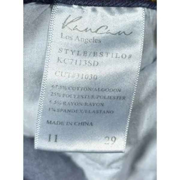 KanCan Womens High-Waisted Skinny Jeans Button Fly Size‎ 11/29 Dark Wash - Image 6