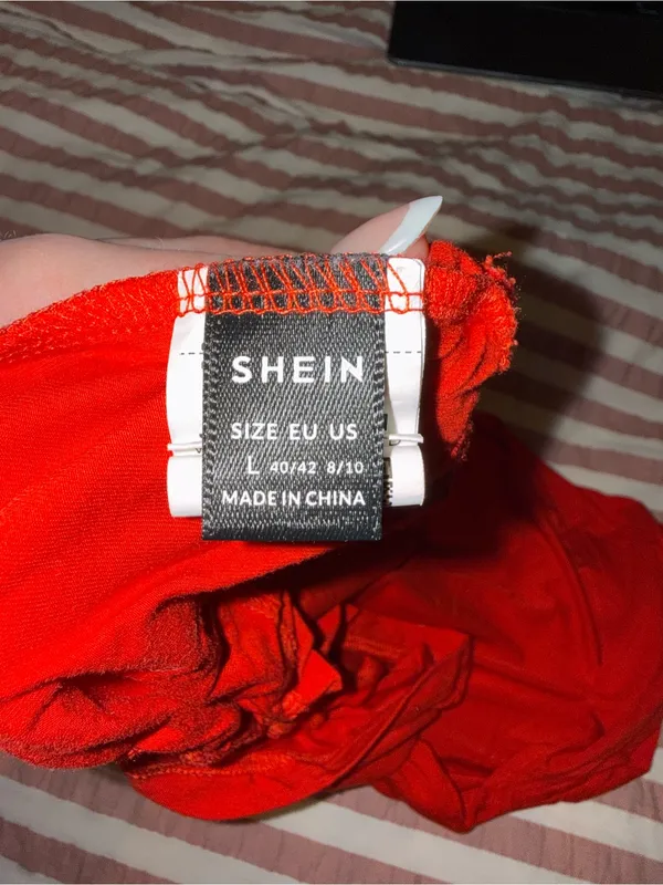 SheIn Red backless top - Image 5