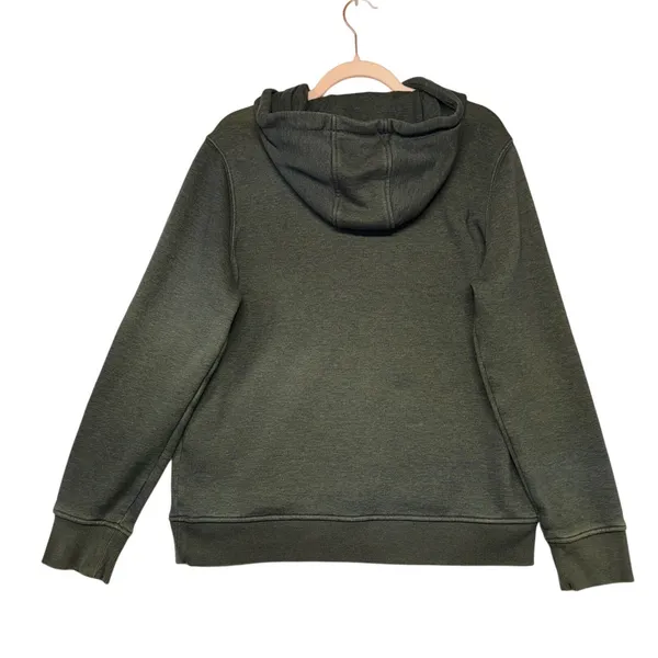 Carhartt Womens Relaxed Fit Logo Graphic Hoodie Olive Green 102791 G01 Size‎ L - Image 5