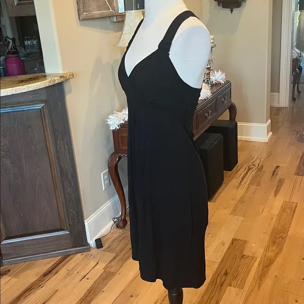 Guess Black Knit Flowy Criss Cross Back Dress for Beach Travel Summer - Image 2