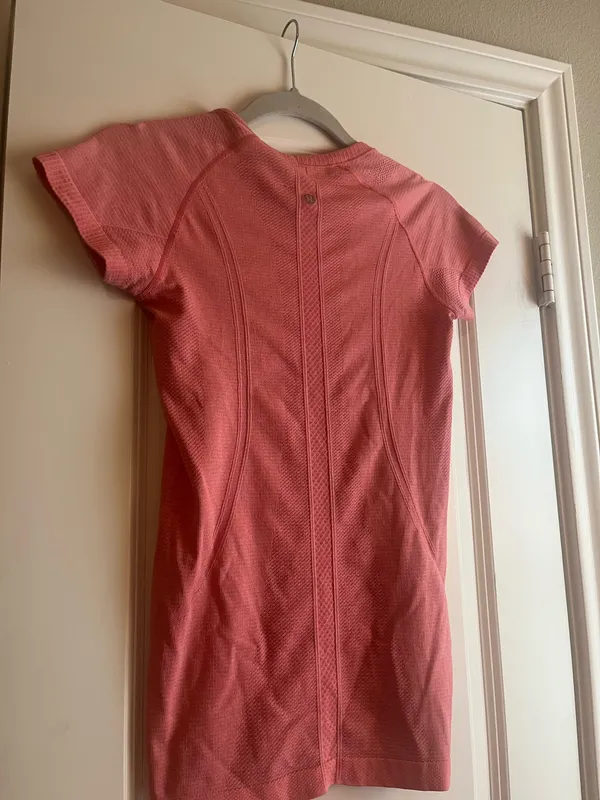 Pink Lululemon Swiftly Tech Short Sleeve - Image 2