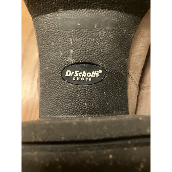 Dr. Scholl's Women’s Brown Suede Ankle Bootie Slip-On Block Heel Round Toe 7 - Image 6