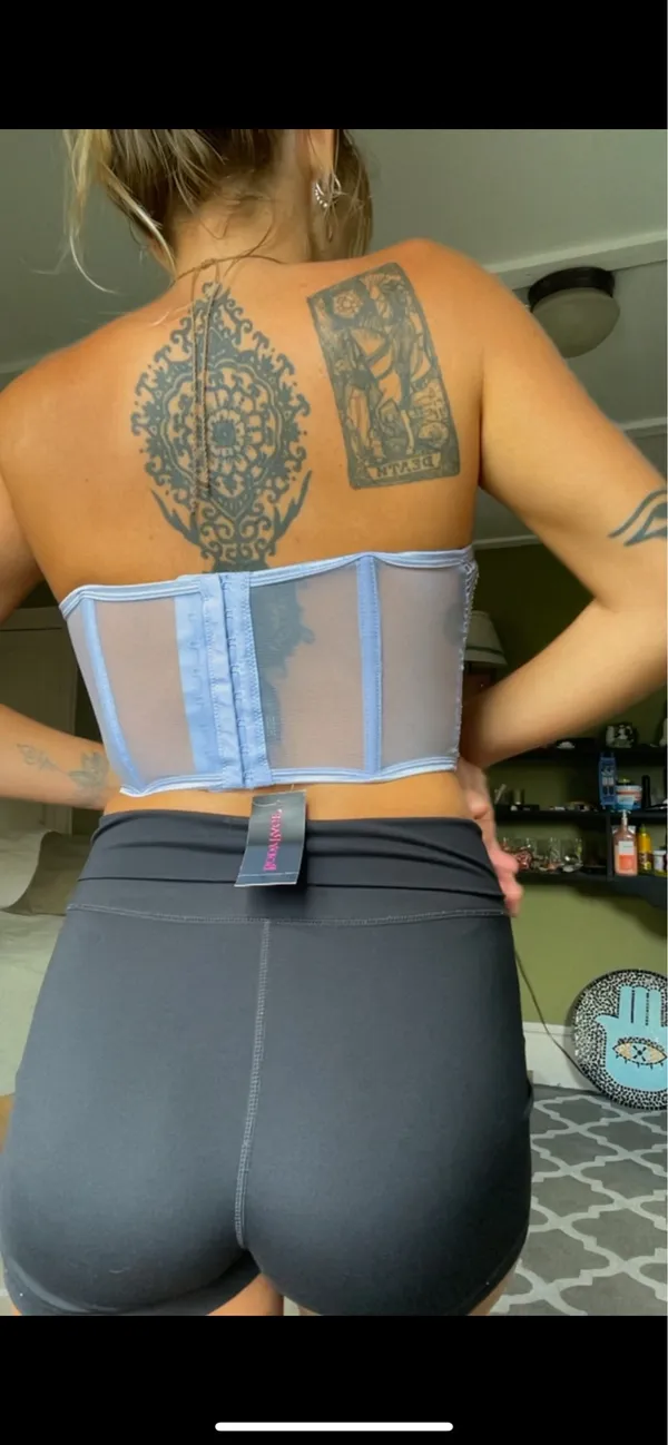 Body Rage Corset Sparkle Top Multiple Size XS - Image 2