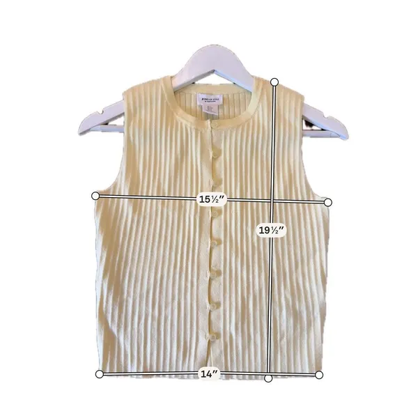 Song of Style Amiee Song butter yellow button front tank sml - Image 6