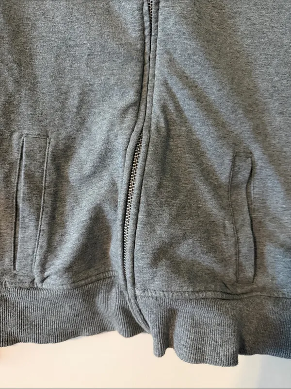 Gray Zip-Up Jacket - Image 2