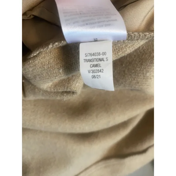 OLD NAVY Women's‎ 3X Short Car Coat Fall Jacket Camel Wool Blend - Image 10