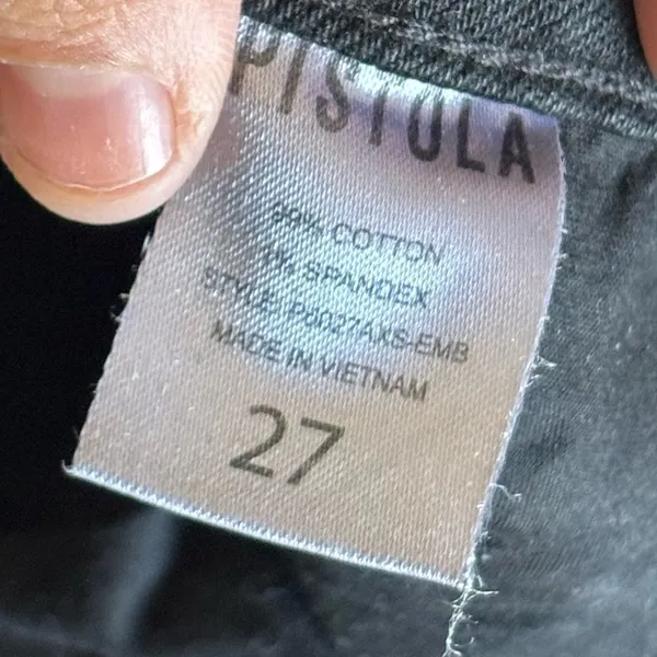 Pistola Nico Mom High-Rise Straight Leg Jeans 27 - Image 9