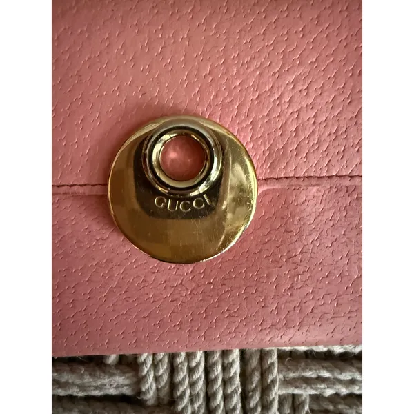 Gucci Vintage Pink Long Snap Wallet with Gold Hardware - Image 3