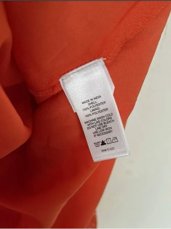 NEW Anthropologie Paisley tiered Mini Dress Sleeveless XSMALL Orange pink - Image 9