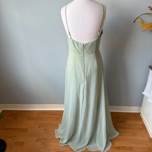 Azazie Akita A-Line Chiffon Dress Size 10 - Image 9