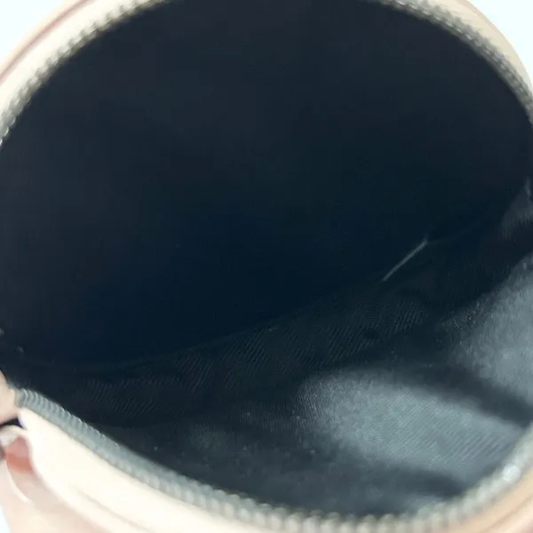 Away Leather The Circle Zip Pouch Blush Pink Minimalist Travel Wallet Accessory - Image 4