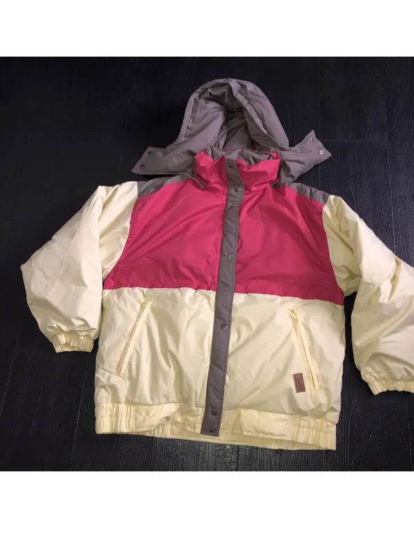 SWAN Vintage Genuine Feather Down Fill Ski Puffer Coat Hooded XL women’s - Image 9