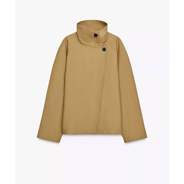 Zara Structured Short Trench Coat ZW Collection Avant‎ Garde Japanese Normcore - Image 8