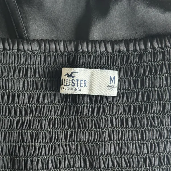 Hollister Black Satin Corset Top - Image 3