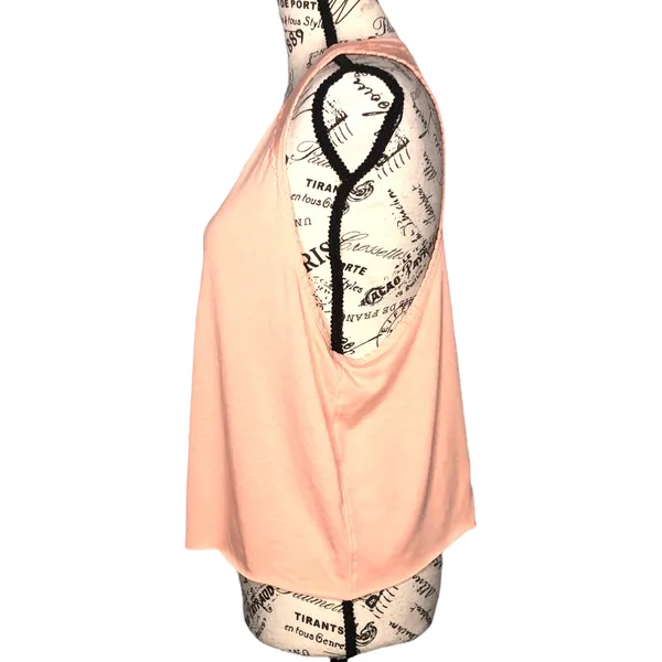 Old Navy (XL) Active Go-Dry Peach Braid Detail Raw Hem Slit Back Tank - Image 3