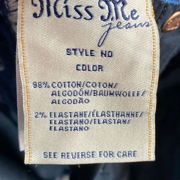 Miss Me Jeans Womens‎ Size 26 skinny cut Denim Embroidered Flower Pockets - Image 10