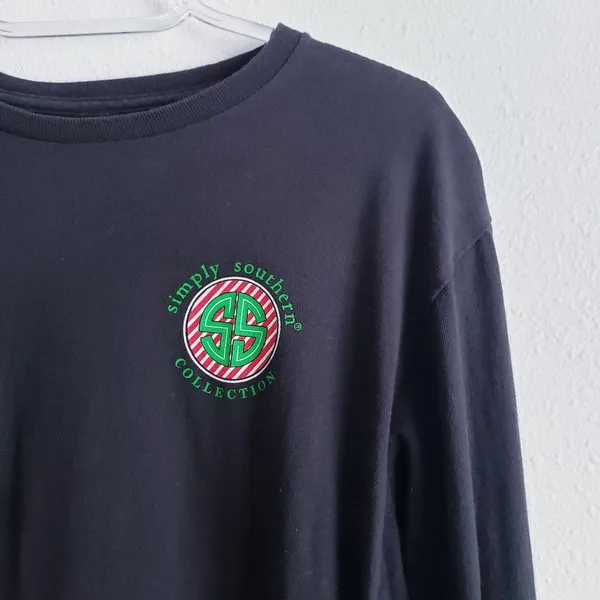 Simply Southern Christmas Dog Long Sleeve TShirt - Image 3