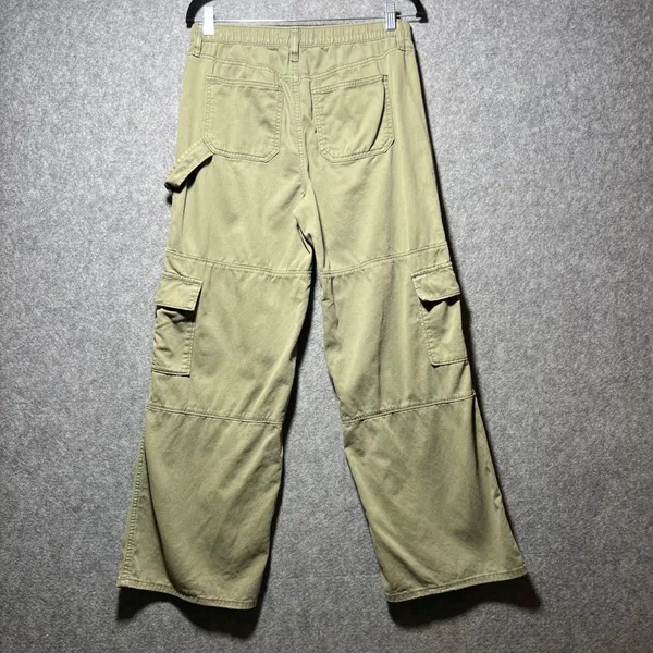 SO Goods For Life High Rise Cargo Wide Leg Pants Olive Green Womens‎ Medium - Image 7