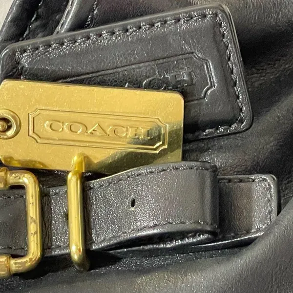 Coach 15958 Madison Black Leather Large Convertible Shoulder Bag. - Image 9